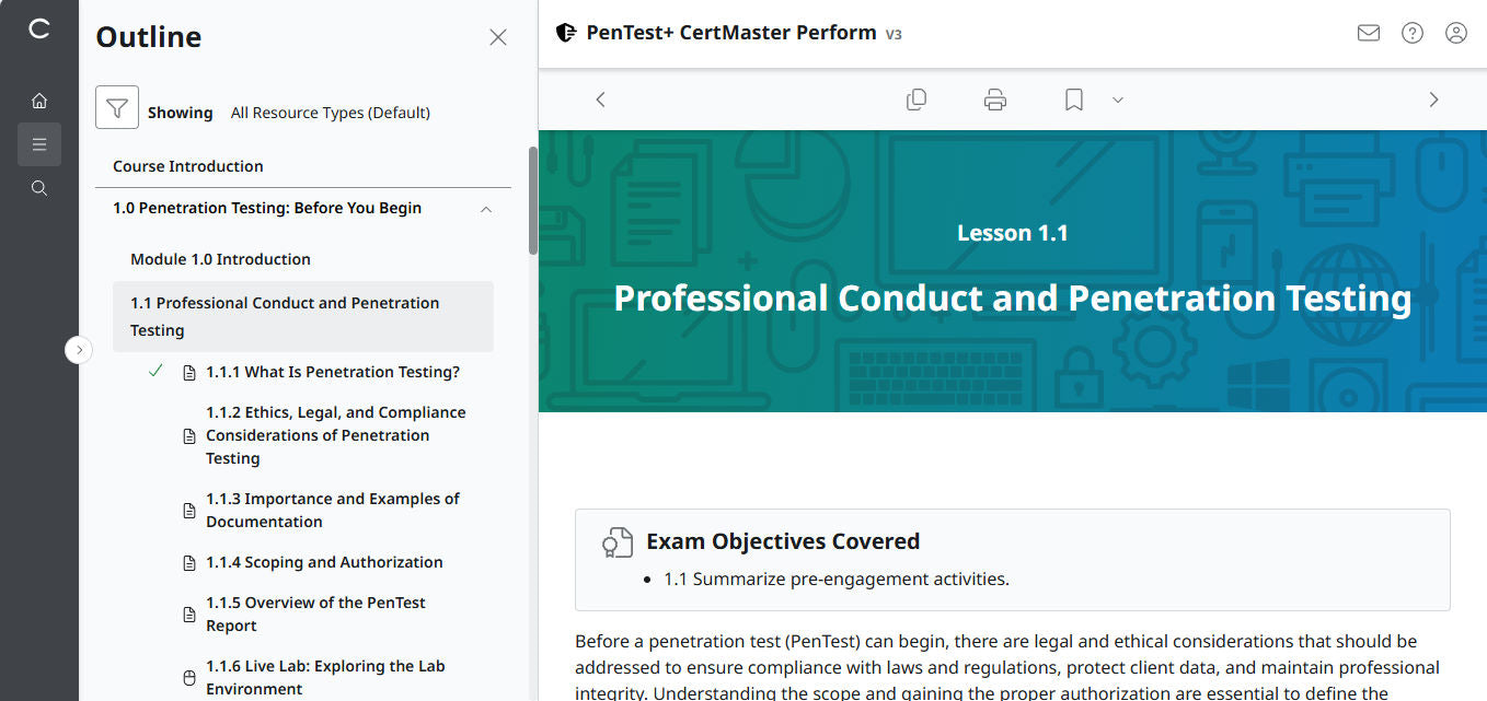 CompTIA PenTest+ CertMaster Perform PT0-003 (V3) ✅ Bestpreisgarantie