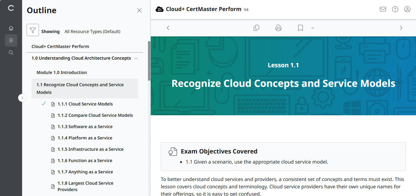 CompTIA Cloud+ CV0-004 eLearning-Paket