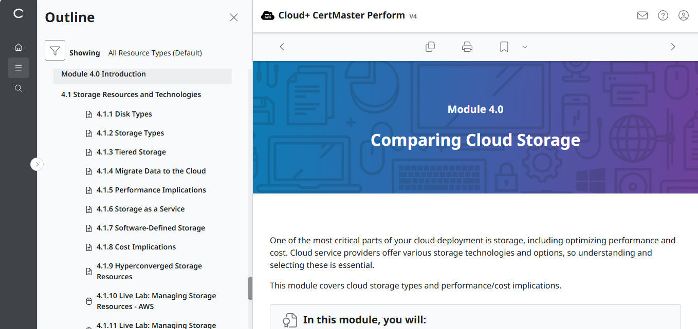 CompTIA Cloud+ CV0-004 eLearning-Paket