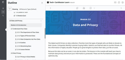 CertMaster Learn Tech+ (V6)  - FC0-U71  (2 Months)