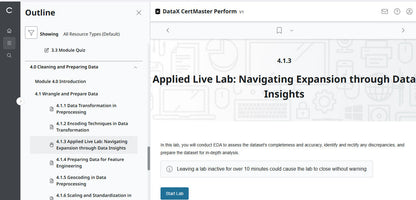 CompTIA DataX CertMaster Perform (V1) ✅ Bestpreisgarantie 