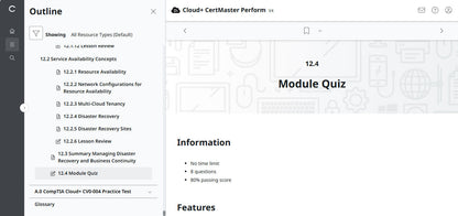 CompTIA Cloud+ CertMaster Perform (CV0-004)